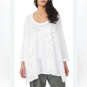 Free People Palm Tree Dreams Top Ivory